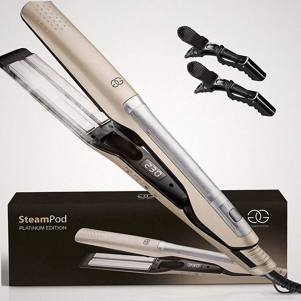 Glätteisen 2in1 Professionnel Steampod Dampfglätter Hair Straightener Stea...