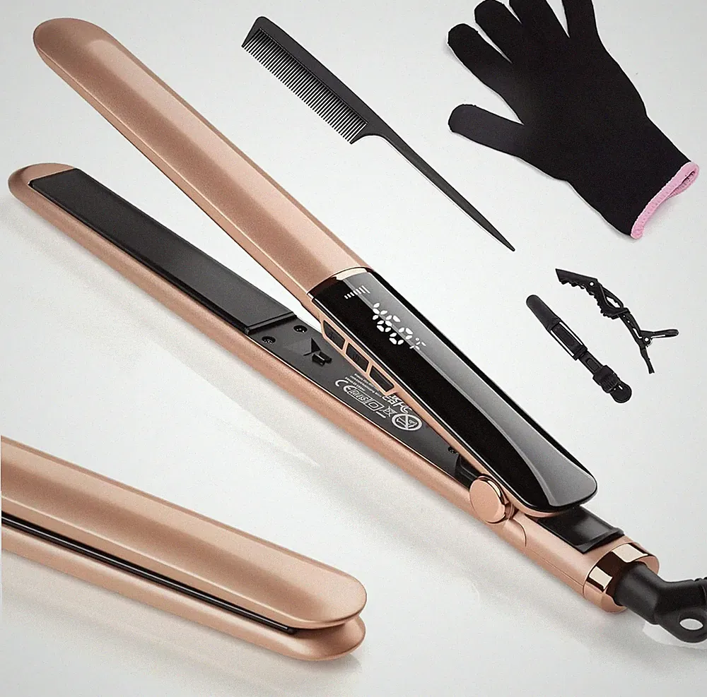 Glätteisen Ceramic Straight 2 in 1 Locken Glätten Dualspannung 150