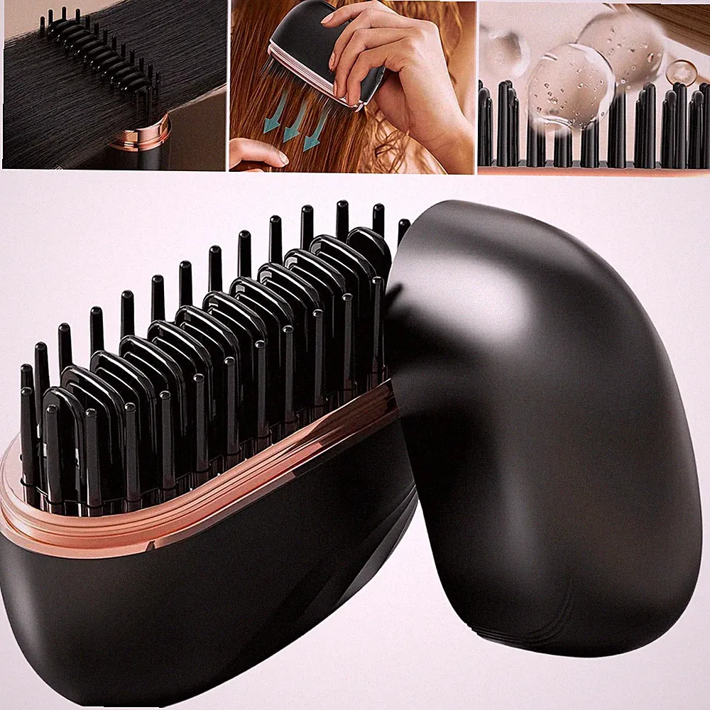 Glätteisen Glättbürste Hair Straightener Reiseglätteisen Hitzebeständig Geschenk