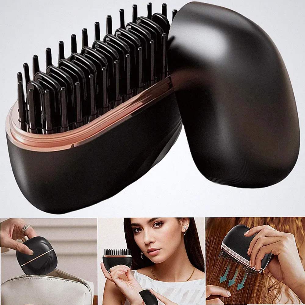 Glätteisen Glättbürste Hair Straightener Reiseglätteisen Hitzebeständig klein