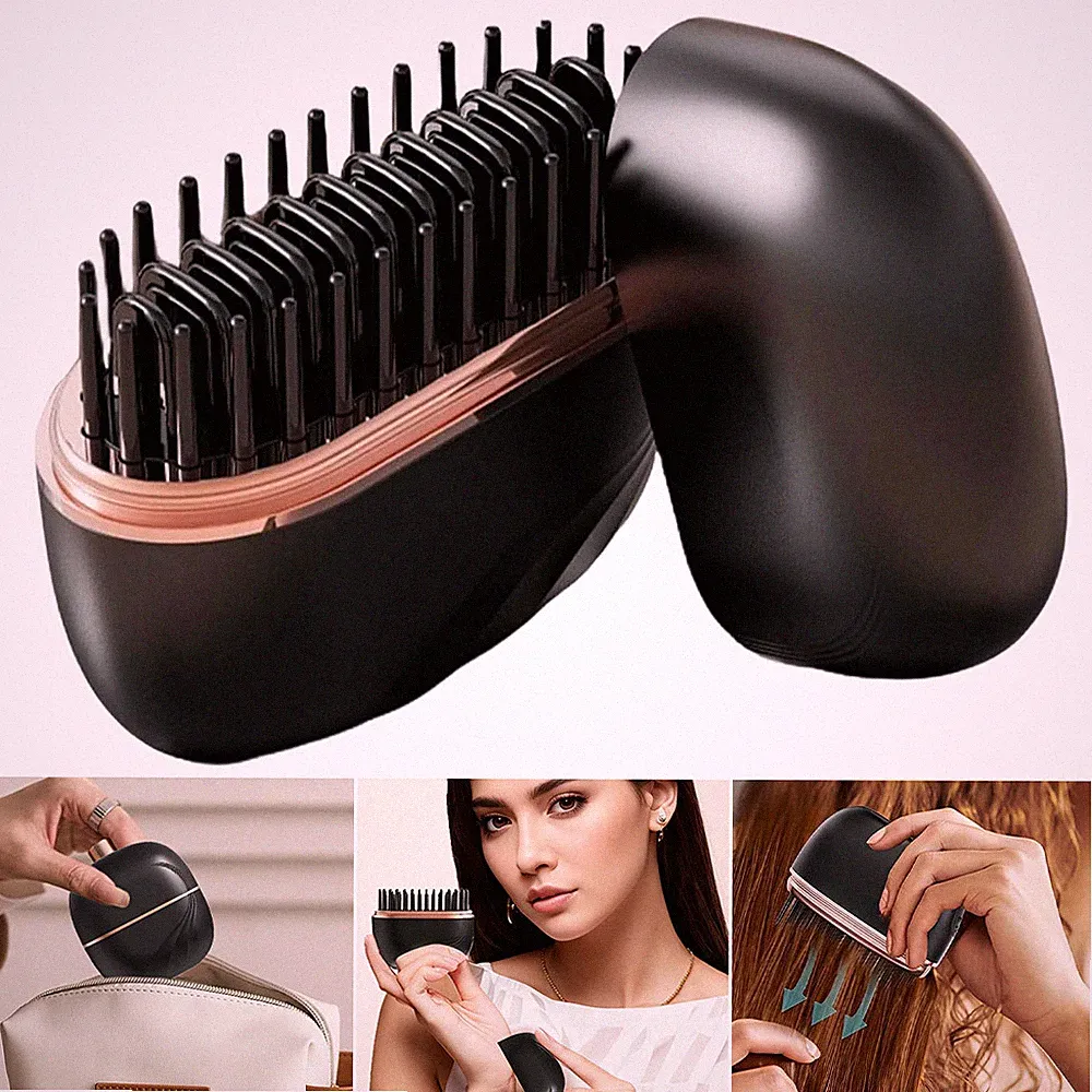 Glätteisen Glättbürste Hair Straightener Reiseglätteisen Hitzebeständig klein