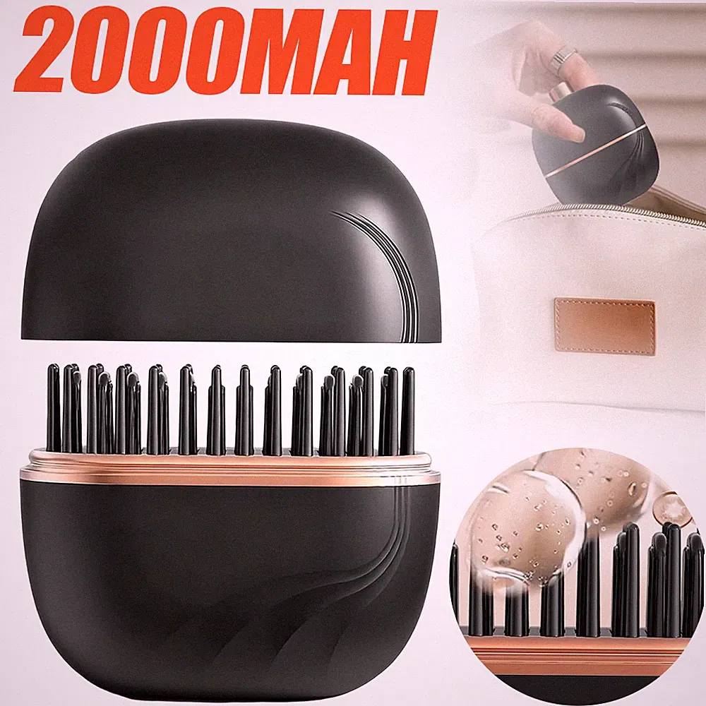 Glätteisen Glättbürste Hair Straightener Reiseglätteisen Mini Tragbar Geschenk