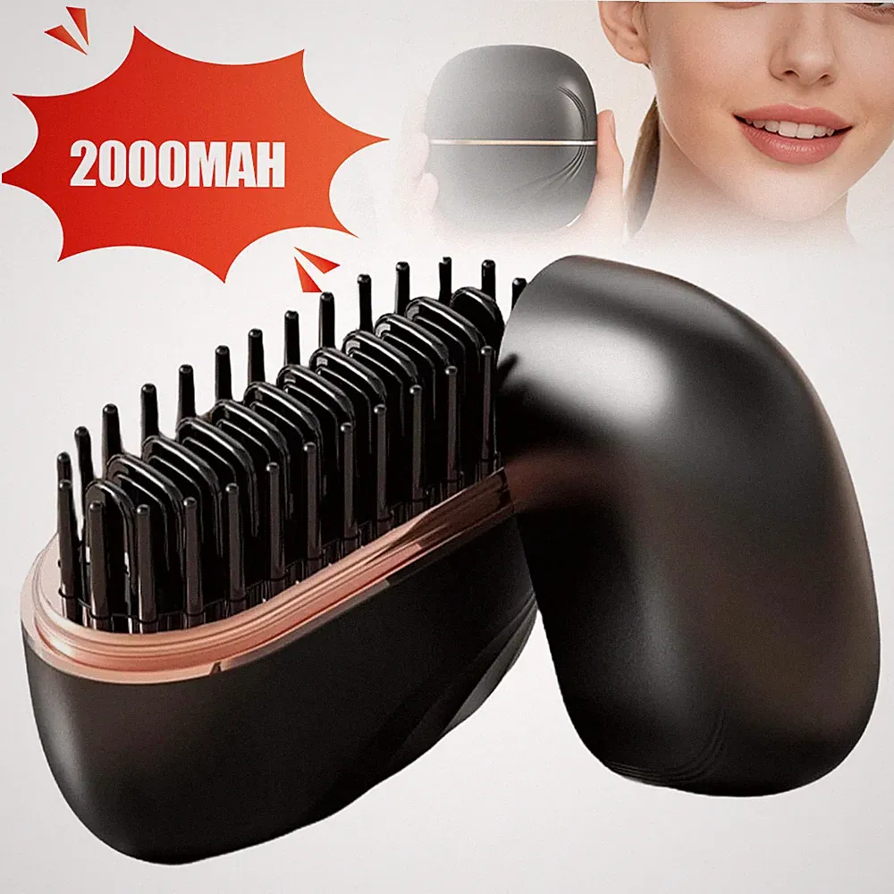 Glätteisen Glättbürste Hair Straightener Reiseglätteisen Tragbar klein beheizt