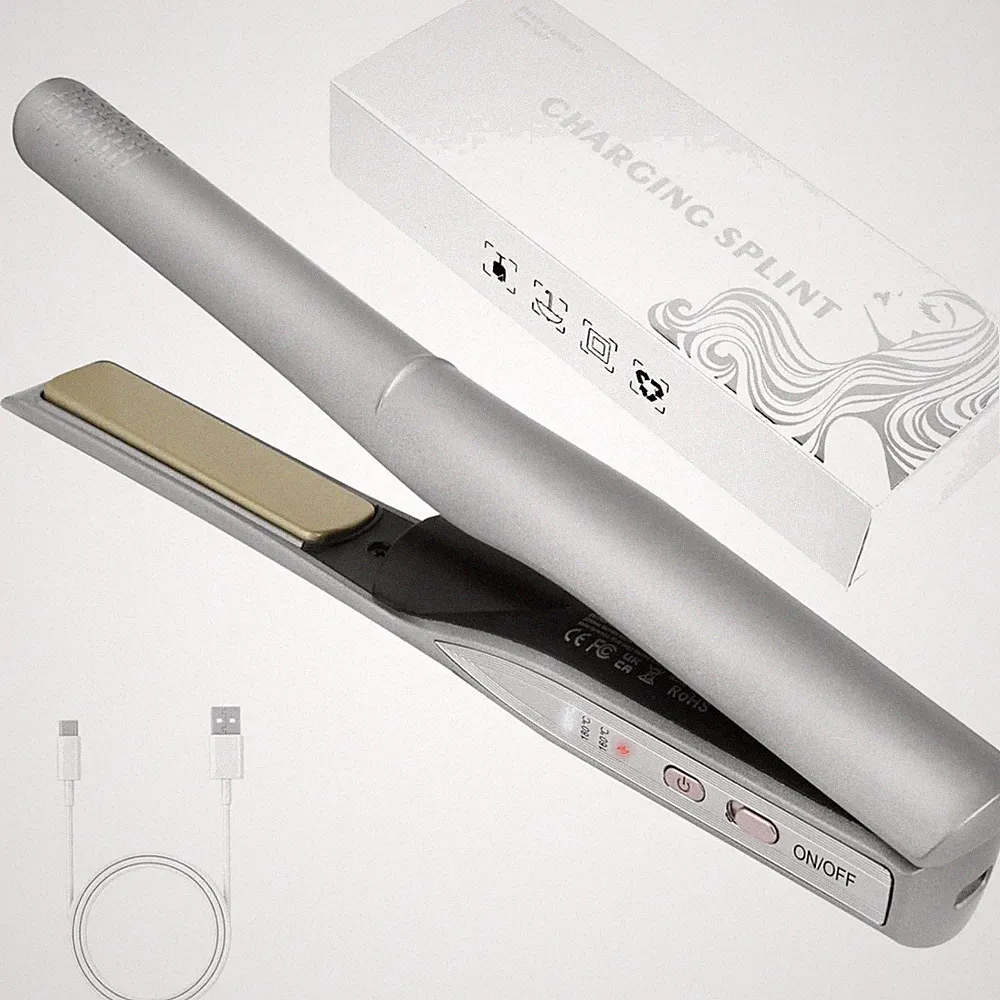 Glätteisen Haarglätter 2-in-1 Keramik Professionell für Glatte Locken Wellen...