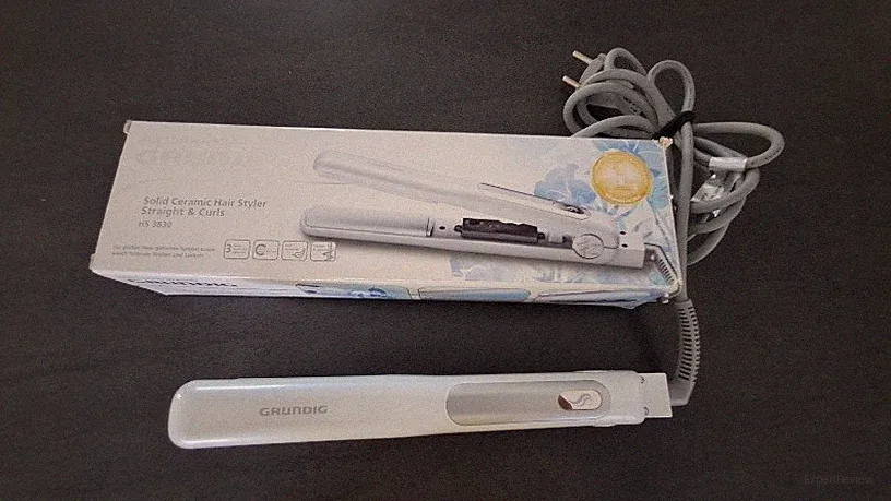 Glätteisen Locken Keramik Straight Curl Haar Styler Grundig HS 3830, gebraucht