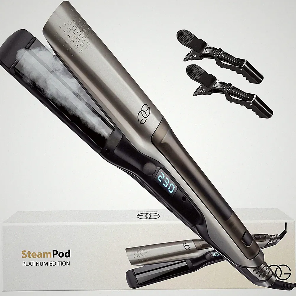 Glätteisen Locken Lockenstab und Glätteisen 2in1, Professionelles Haarglätter...