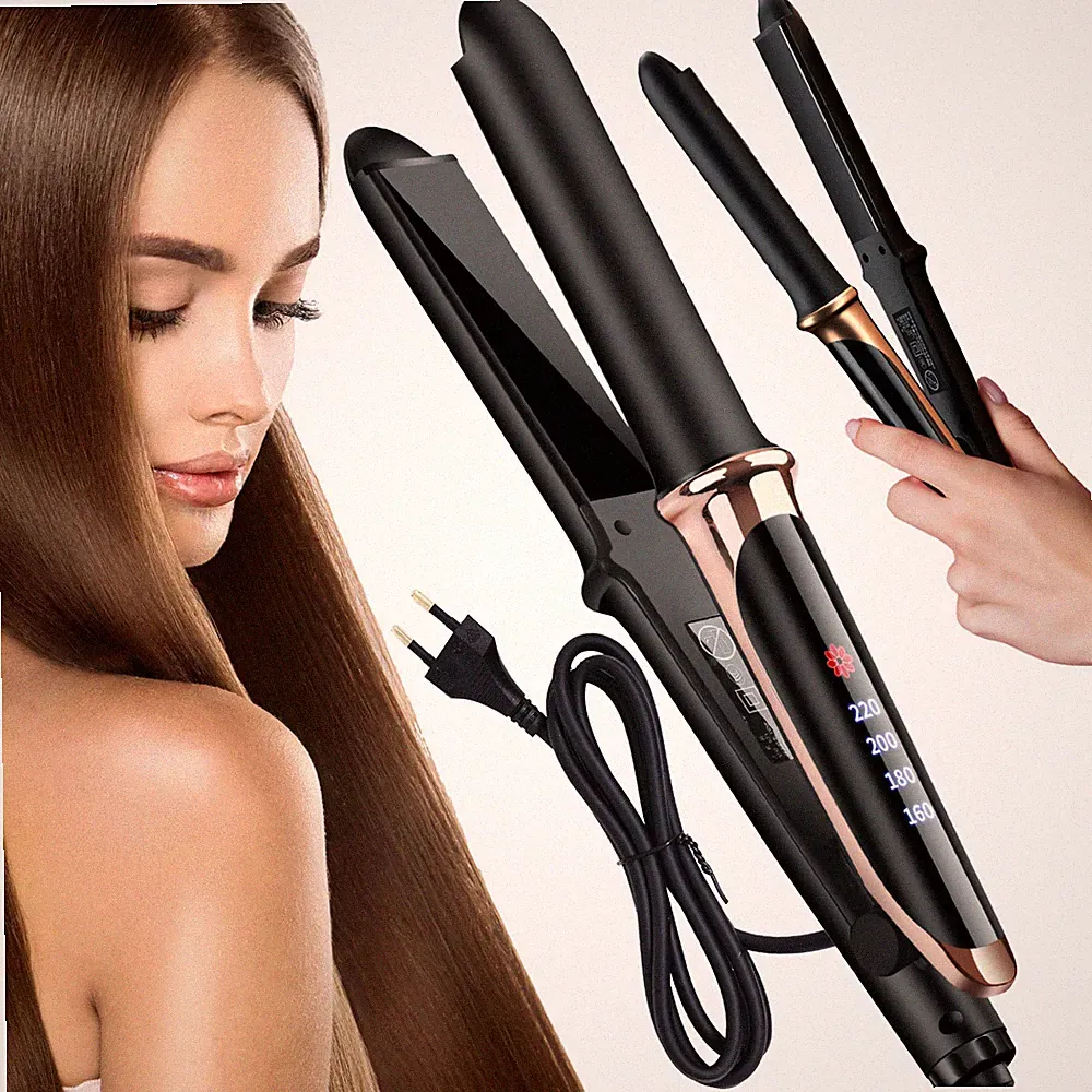 Glätteisen Locken und Glätten Haarglätter Locken 2 in 1 Glätteisen