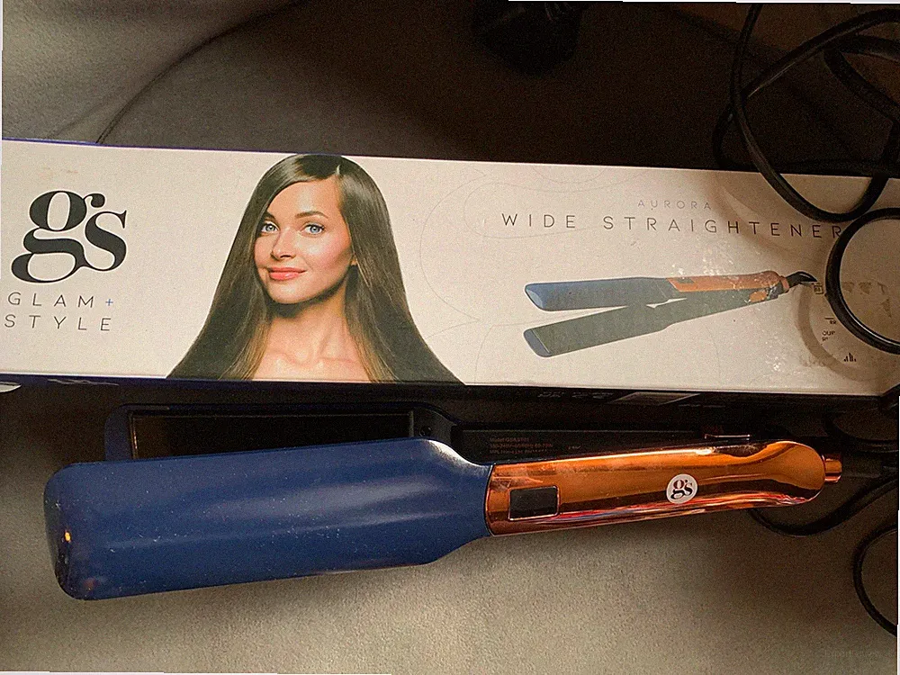 Glam Style Aurora Haarglätter Gold Blau + Box