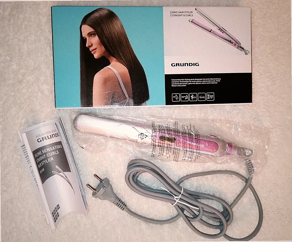 Grundig Ionen Glätteisen HS 5630 Straight & Curls Keramik Haarglätter Haarstyler
