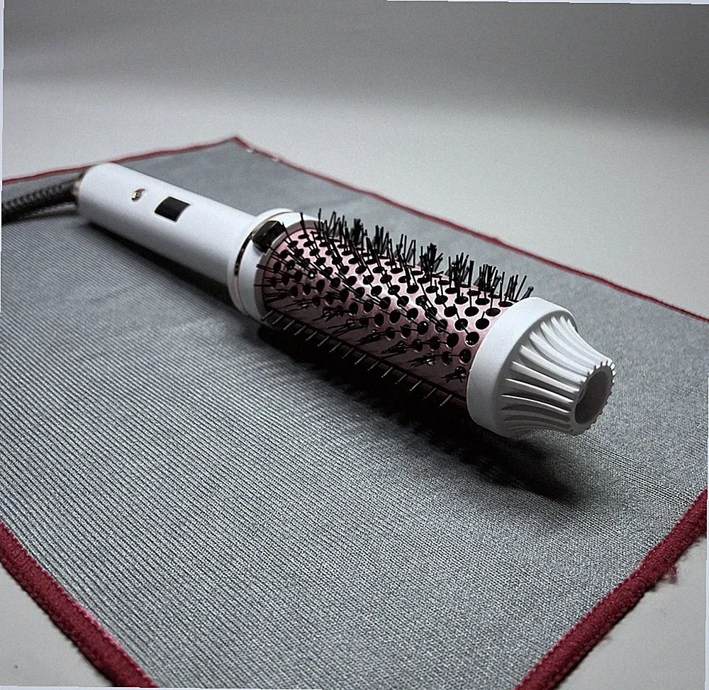 Haar Thermo Heißbürste Stylingkamm 38 mm Heißglätter Lockenstab Trocken & Nass