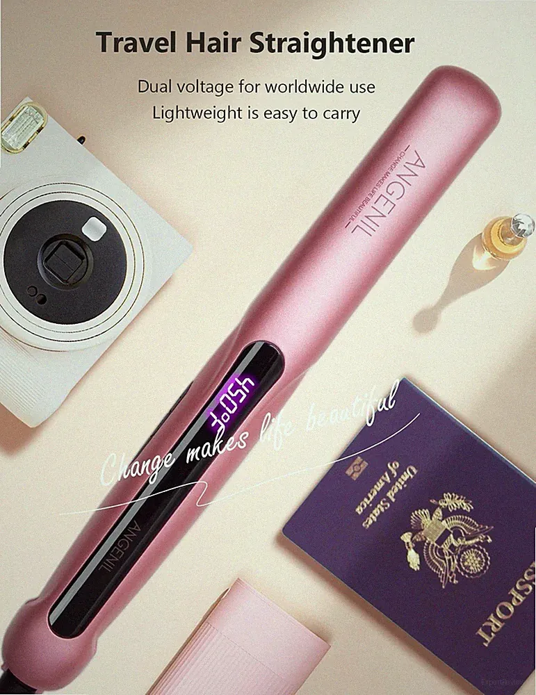 Haarglätter ANGENIL Glätteisen 2 in 1 Haarglätter und Lockenstab für Haare