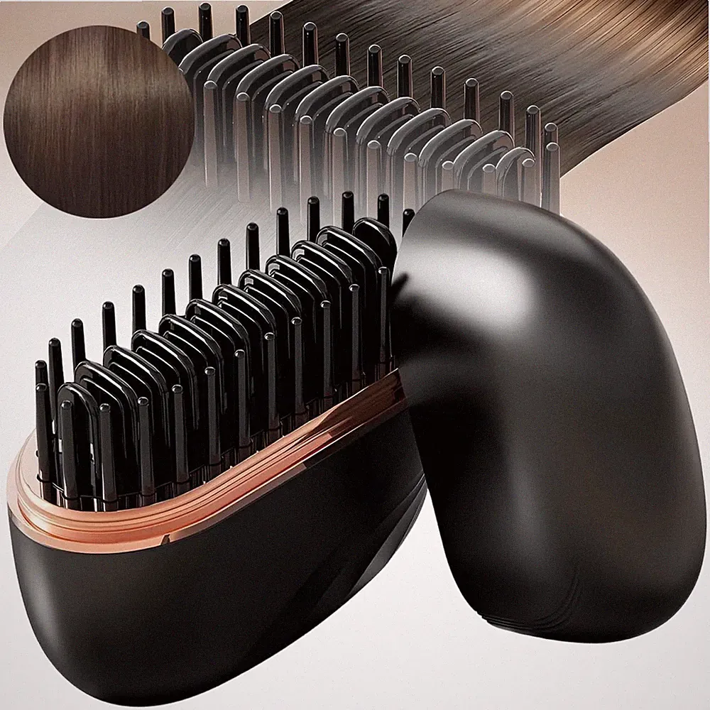 Haarglätter Glätteisen Bürste Glätteisen Haarglätter Kamm Mini Tragbar klein