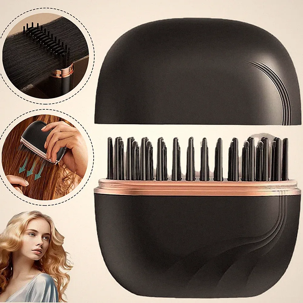 Haarglätter Glätteisen Bürste Glätteisen Haarglätter Kamm Tragbar für Frauen
