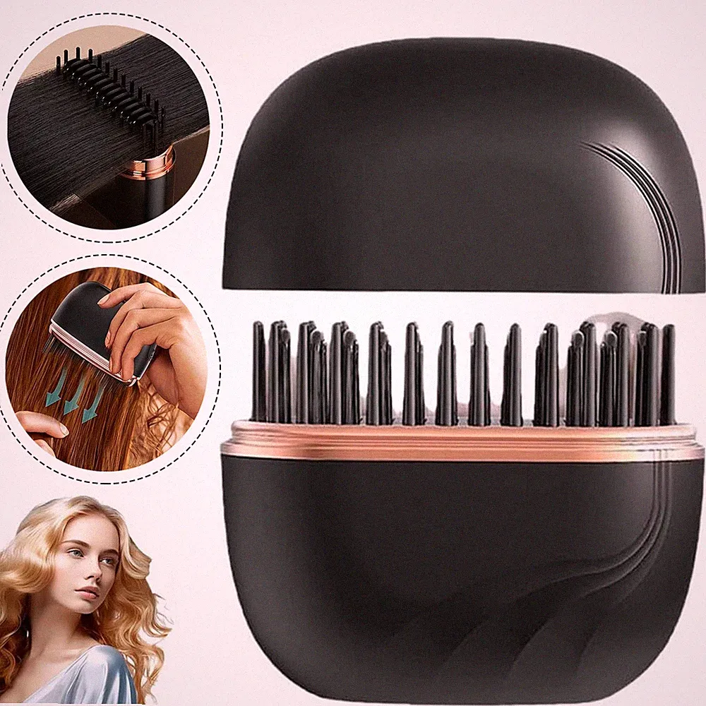 Haarglätter Glätteisen Bürste Glätteisen Haarglätter Kamm Tragbar für Frauen