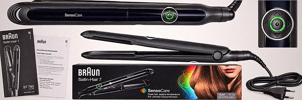 Haarglätter & Styler Braun Satin Hair 7 SensoCare ST780 - neuwertig