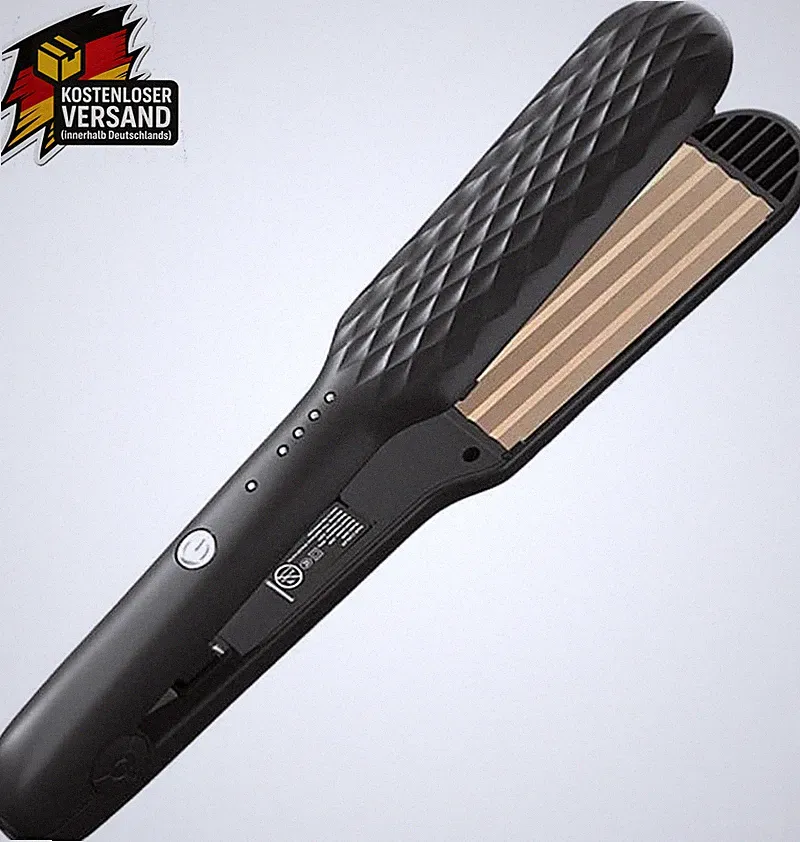 Haarstyling Glätteisen für Wellen Locken 4 Temperaturstufen 170–230°C