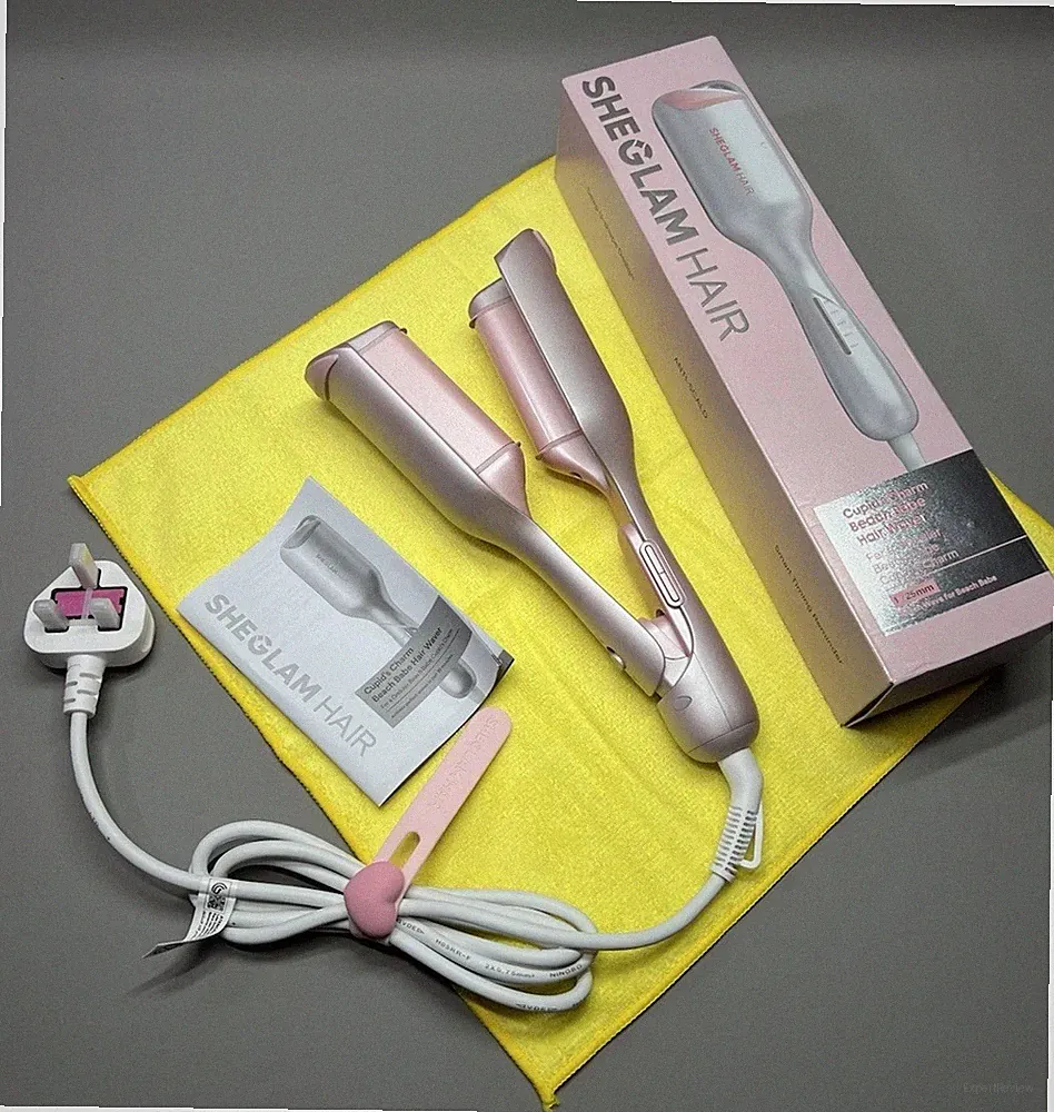 Hair Crimper Double Barrel Ionic Wavy Mini Lockenstab Lockenstab tiefe Wellen