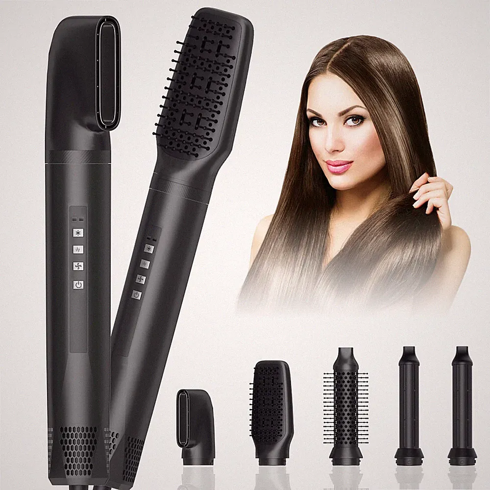 Hairstyler Air Hair Curling Warmluftbürste Föhnbürste Rundbürste Lockenstab 5IN1