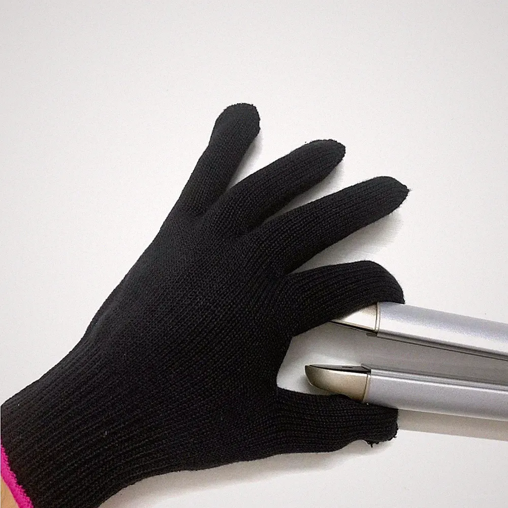 Hitzebeständige Handschuhe Haarstyling Hitze Schutz Lockenstab Glätteisen