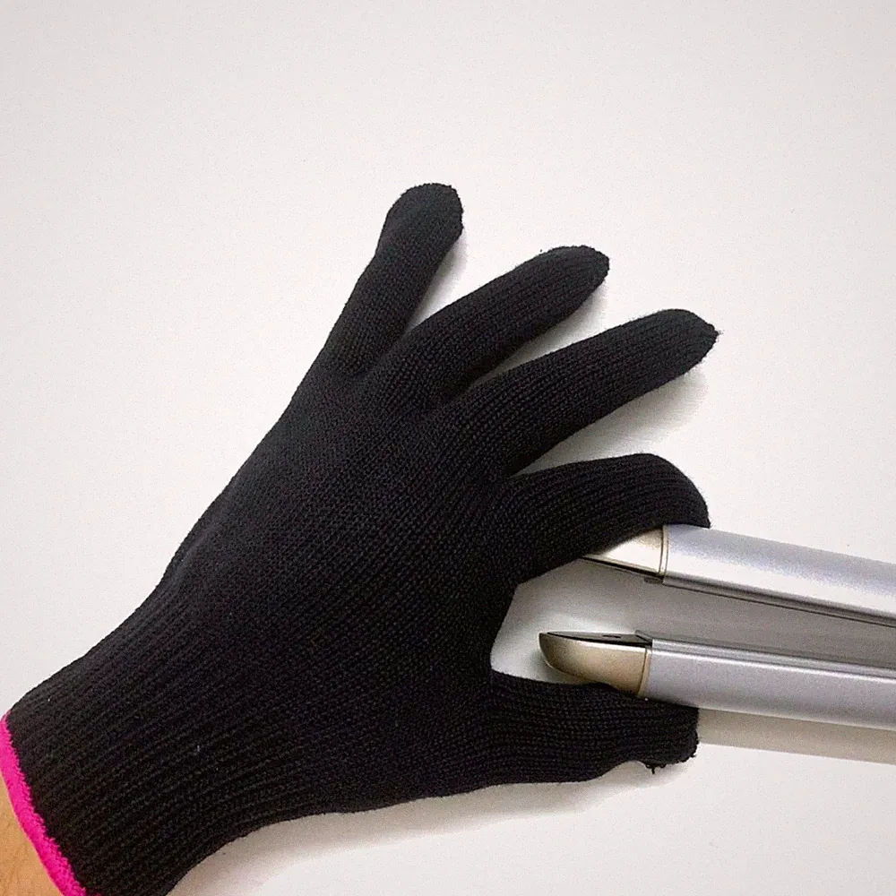 Hitzebeständige Handschuhe Haarstyling hitzefest Glätteisen Lockenstab Baumwolle