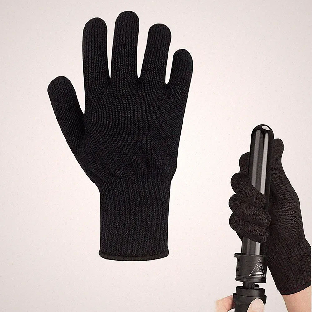 Hitzeschutzhandschuhe für Haarstyling Lockenstab Glätteisen Hitze Schutz für Pro