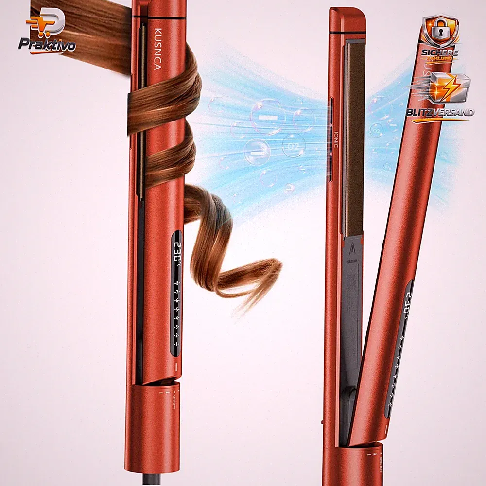 Ionen Glätteisen 2 IN 1 Haarglätter Locken und Glätten für alle Haartypen