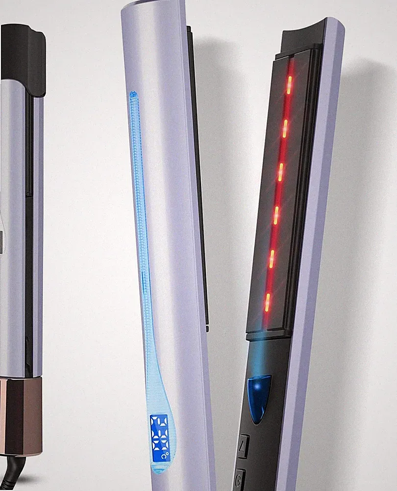 Ionen Haarglätter, PARWIN PRO BEAUTY 2 in 1 Glätteisen Locken Und Glätten, Infr