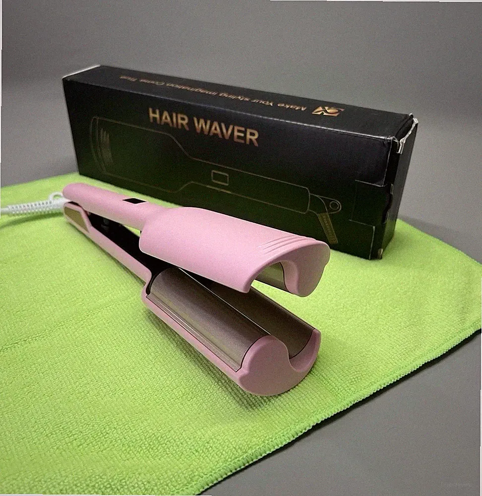 Kleine Haar Crimper Doppelläufig Ionisch Wellen Lockenstab Lockenstab Tiefe Wellen