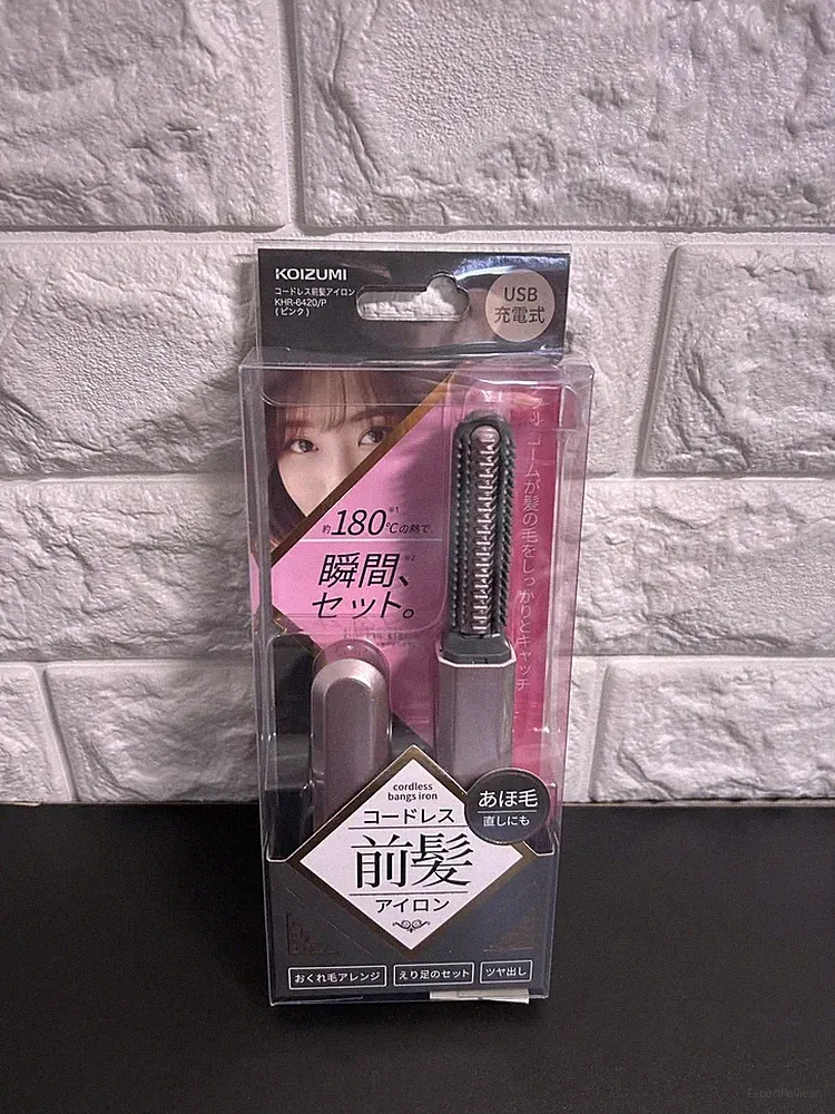 KOIZUMI KHR-6420/P Kabelloses Pony Haarbügeleisen Rosa Wiederaufladbar 180°C