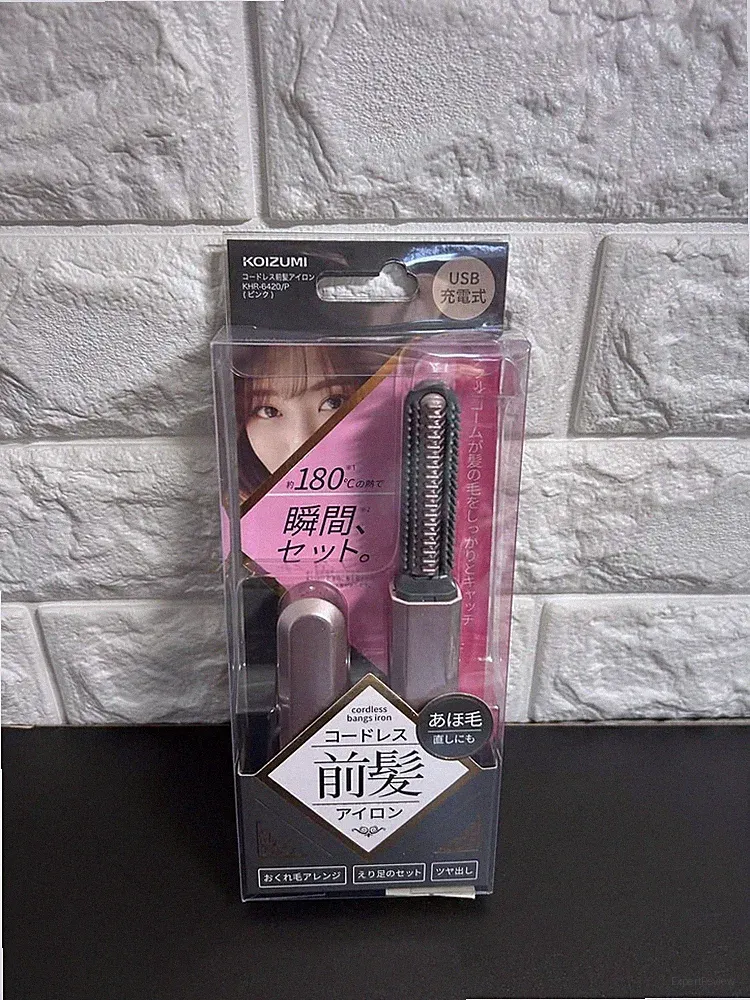 KOIZUMI KHR-G420/P Kabelloses Pony Haar Eisen Rosa Wiederaufladbar 180 ° C...