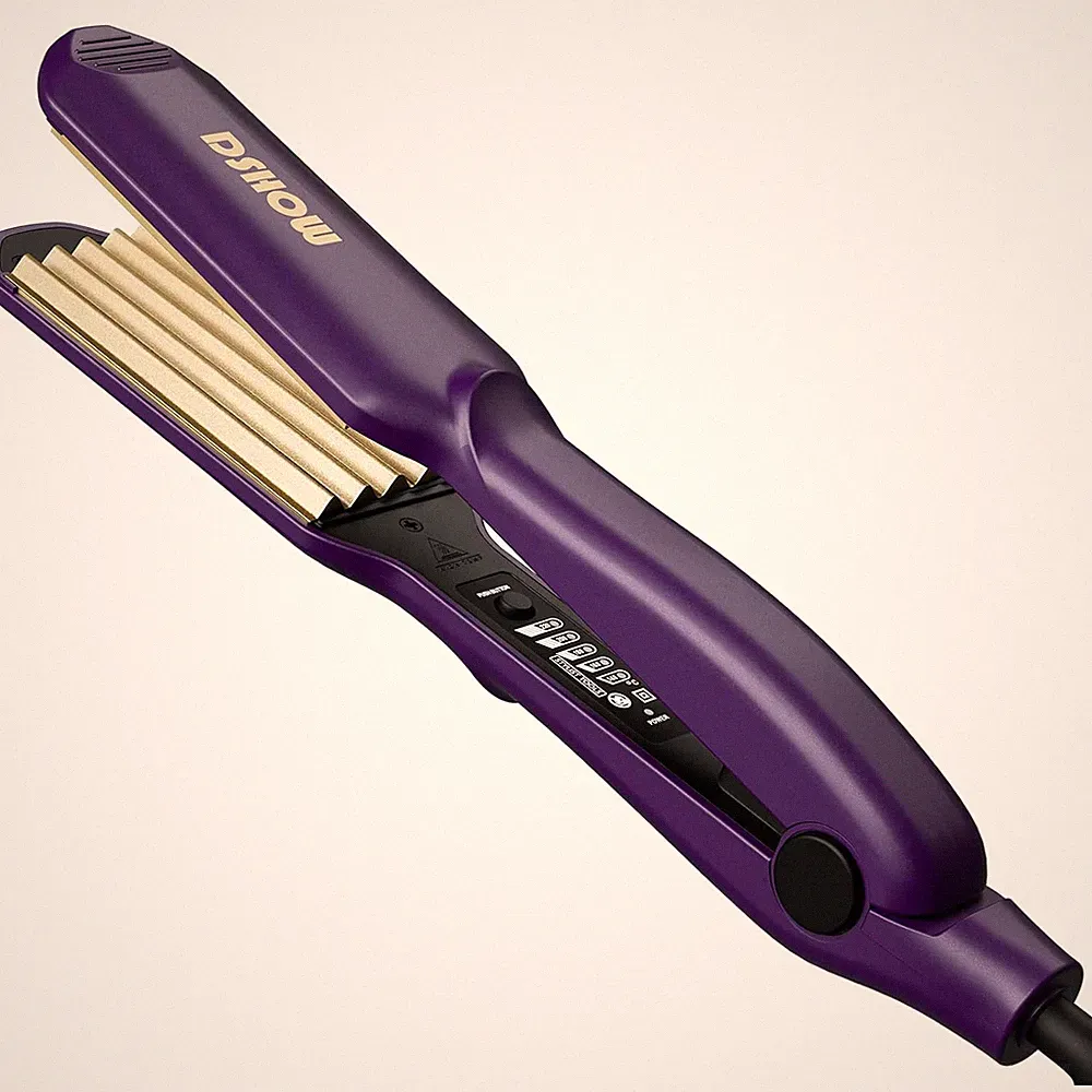 Kreppeisen Für Die Haare Keramik Crimping Iron for Hair Glätteisen Haarglätter