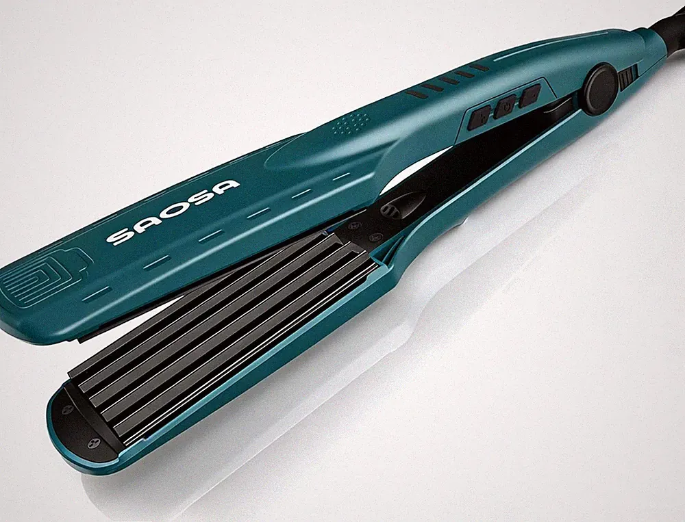 Kreppeisen für die Haare Keramik Crimping iron for Hair Glätteisen Haarglätter K