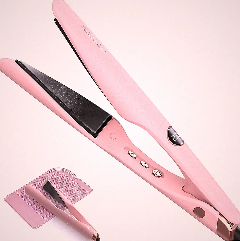 LANDOT 2-in-1 Haarglätter & Lockenstab für Damen: mühelos