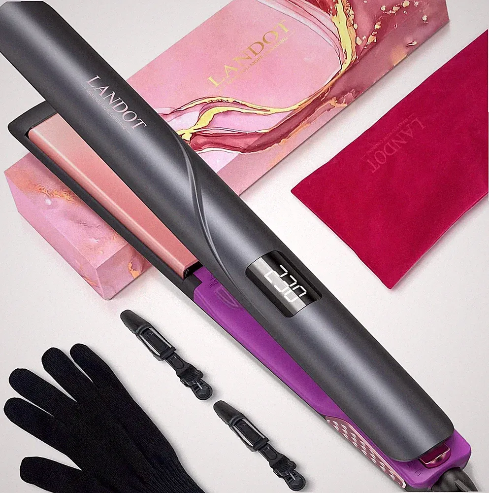 LANDOT Glätteisen & Styler für Glattes, Geschmeidiges & Weiches Haar m