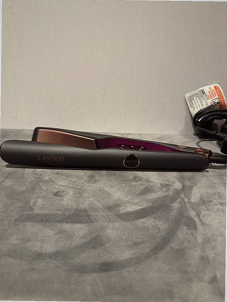LANDOT Haarglätter und Lockenwickler 2 in 1 - Twist Flat Lockenstab Pro