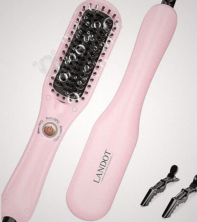 LANDOT MINI HAARGLÄTTUNGSBÜRSTE - ROSA