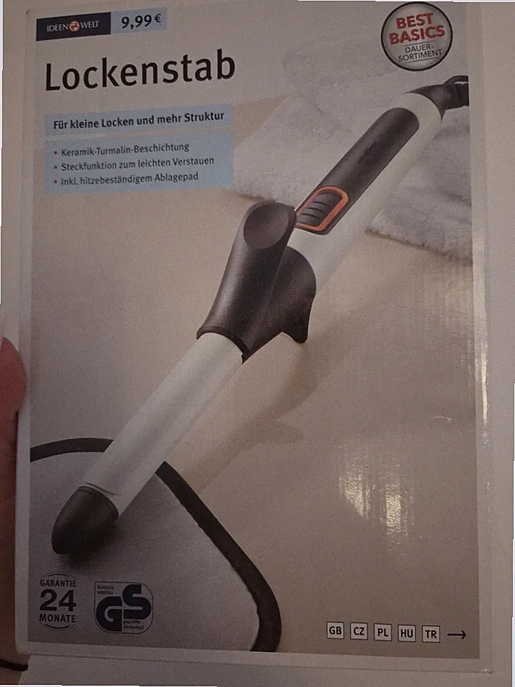 Lockenstab, Glätteisen, Schwarz, für Haarstyling, Rossmann