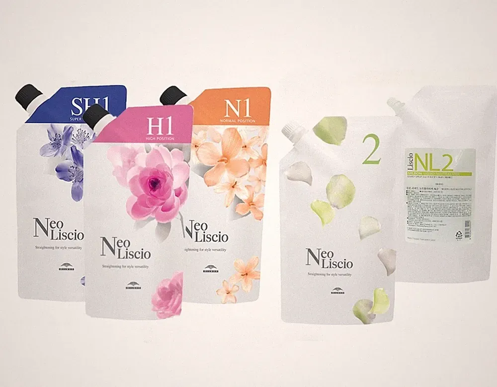 Milbon Neo Liscio Haarglättung Set - N1 H1 SH1 + NL2 Creme Japan Dauerwelle Kit