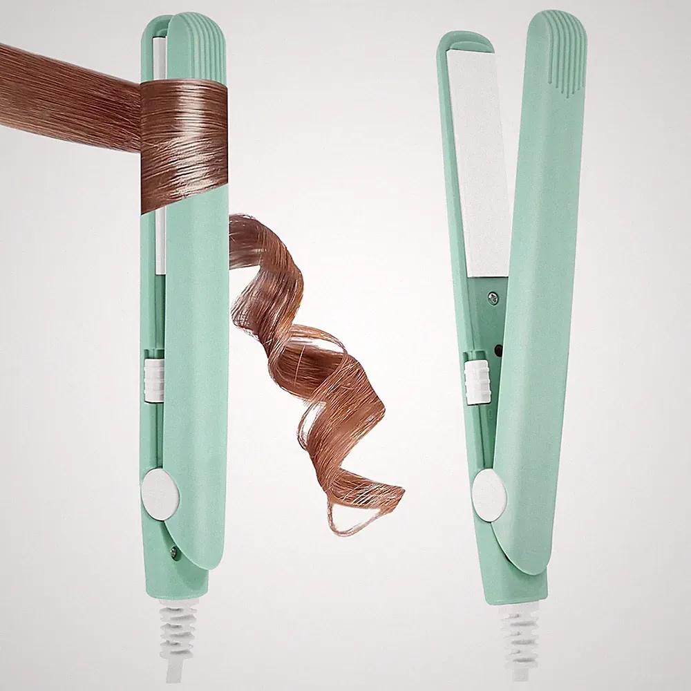 Mini Glätteisen, 2 in 1 Glätteisen Locken Und Glätten, Mini Haarglätter Für Kurz