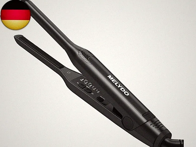 Mini Glätteisen Für Kurze Haare, 2 in 1 Haarglätter und Lockenwickler für Glä