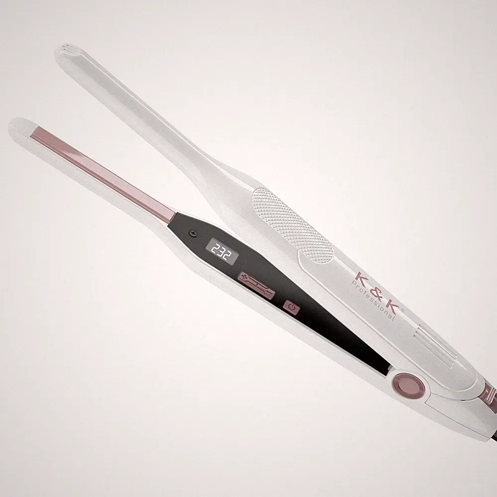 Mini Glätteisen Für Kurze Haare, 2 in 1 Mini Lockenwickler Aus Keramik, Schwi...