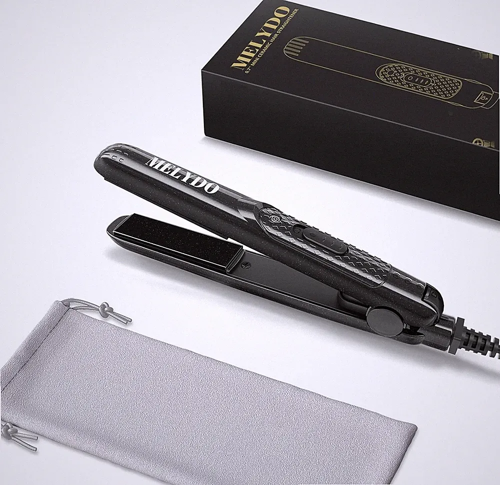 Mini Glätteisen für kurzes Haar, Tragbarer Reise-Mini-Haarglätter für kurzes Haa
