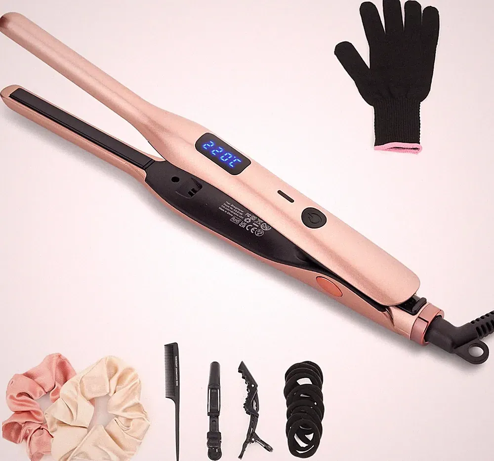 Mini Glätteisen, Haarglätter Glätteisen Professioneller für kurzes Haar, Pony