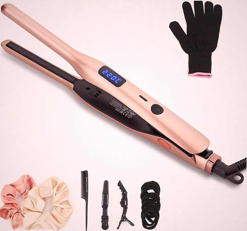 Mini Glätteisen, Haarglätter Glätteisen Professioneller kurzes Haar, 100-220°C