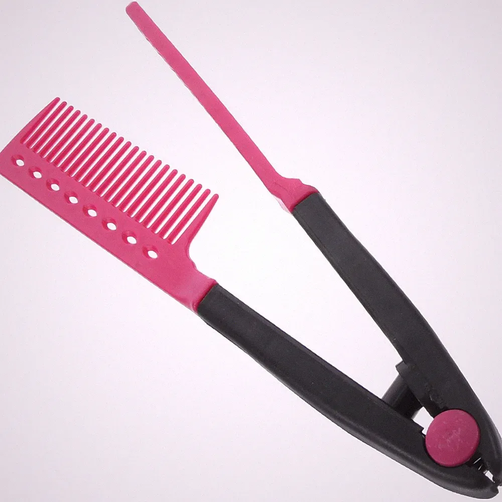 Mini Glätteisen Kamm Glättbürste Haarglätterkamm Für Damen Friseurkamm