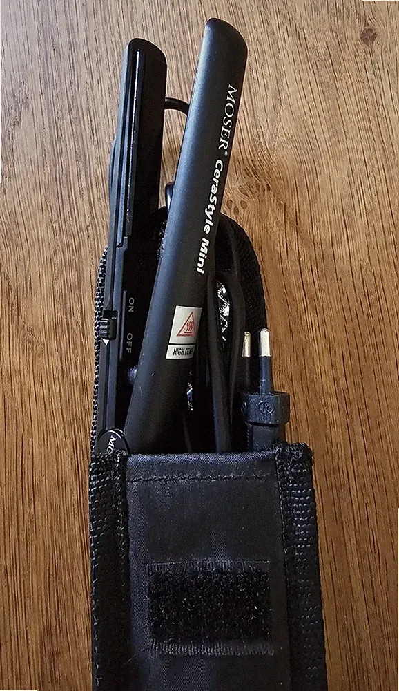 Moser CeraStyle Mini Haarglätter, Glätteisen ideal für Reisen mit Tasche