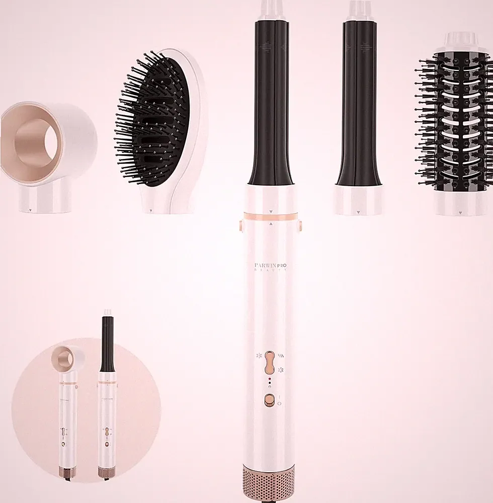PARWIN PRO BEAUTY 5in1 MaxAIR Styler Haartrockner Warmluftbrüste Set 5 Aufsätze