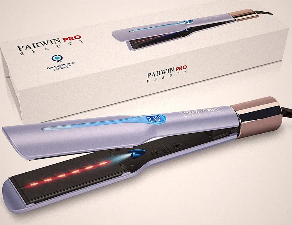 PARWIN PRO BEAUTY Infrarot-Ionen Glätteisen 45mm für Schnelles Glätten Violett