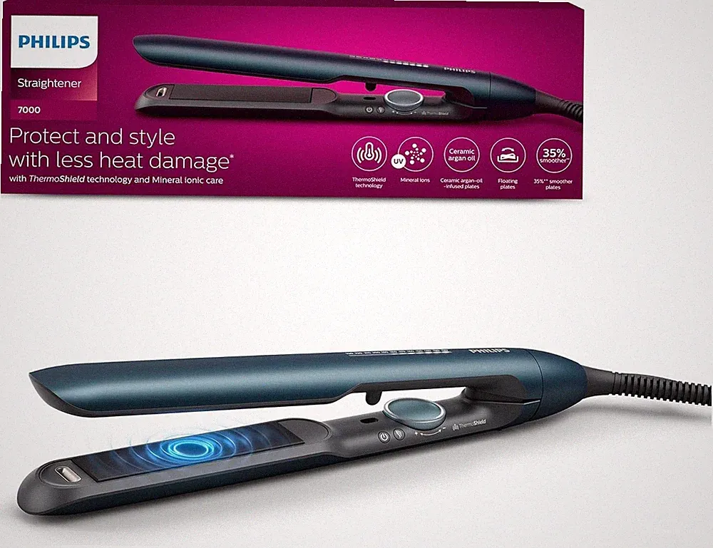 PHILIPS BHS732/00 7000 Series Glätteisen mit ThermoShield Technologie