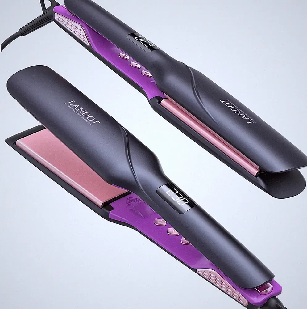 Professioneller Haarglätter für alle Haartypen - Breit & Keramik - 120-230°C...